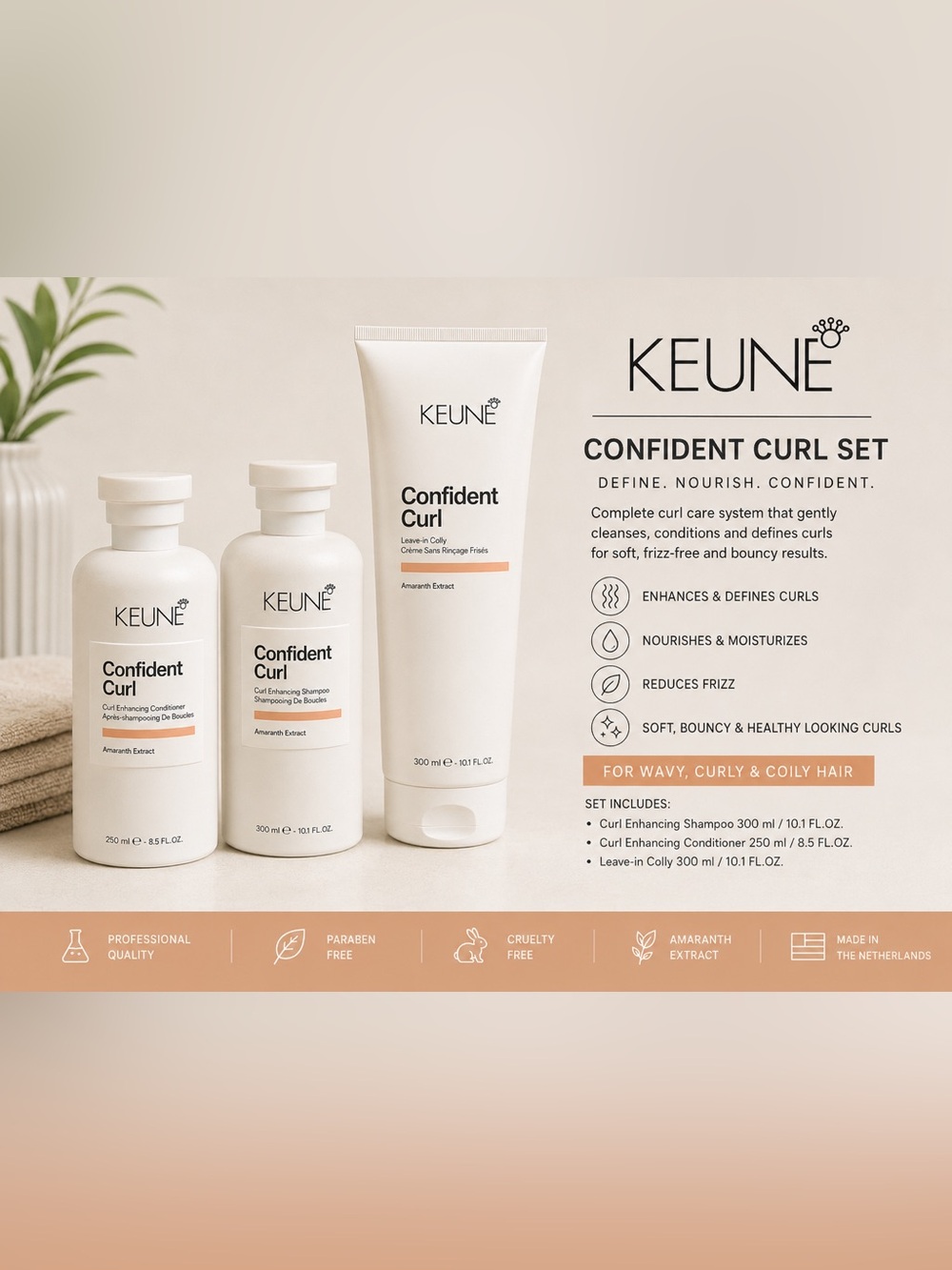 Confident Curl Leave-In Treatment - Cream/Off-White